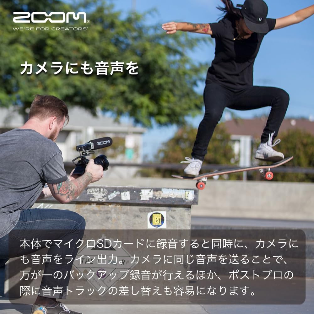 Detalle de ZOOM F1-SP フィールドレコーダー&ショットガンマイクセット 24bit/96kHz録音・カメラ同時出力