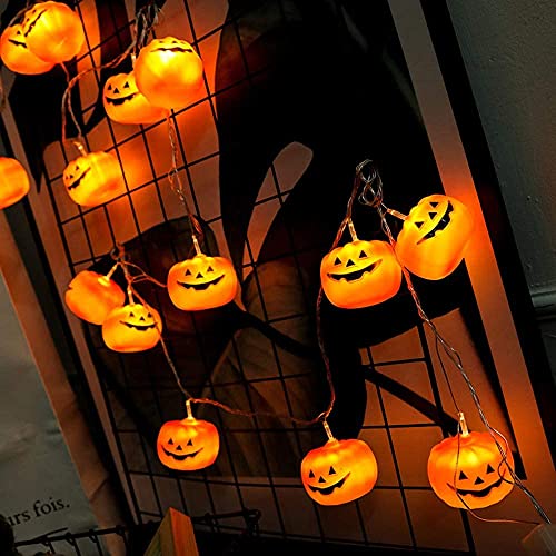 Detalle de Loiina Zucca di Luci Stringa Halloween 3 metri, 20 LED: decorazione lucente per esterni