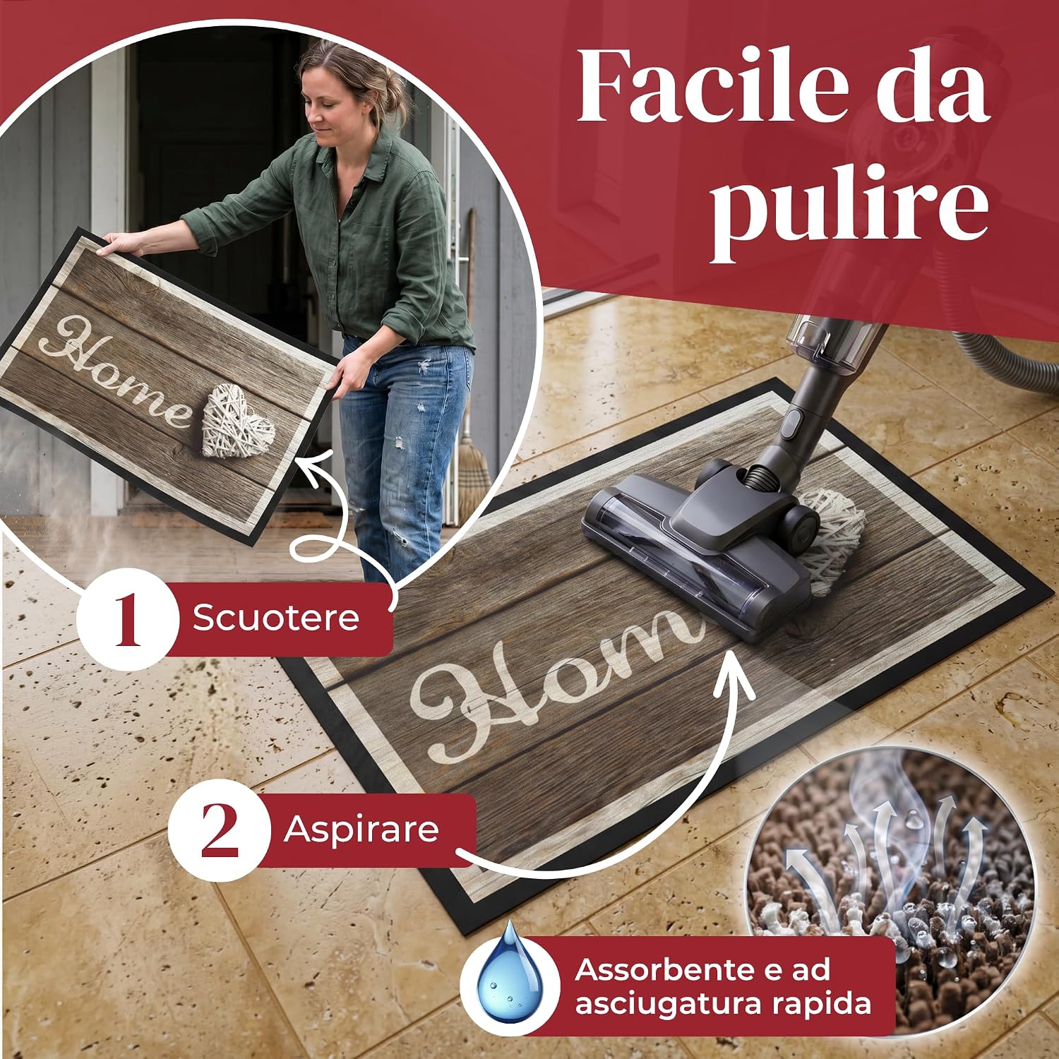 Thumbnail 6 de Valia Home Zerbini per ingresso 40 x 60 cm: antisporco, antiscivolo e resistente