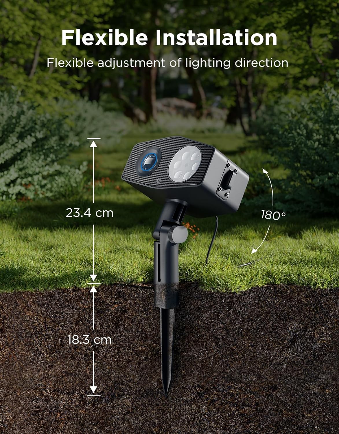 Thumbnail 6 de Govee Outdoor Snowflake Projector (18W LED) with Moving Water Ripple Projection – Smart Wi-Fi Garden Lights
