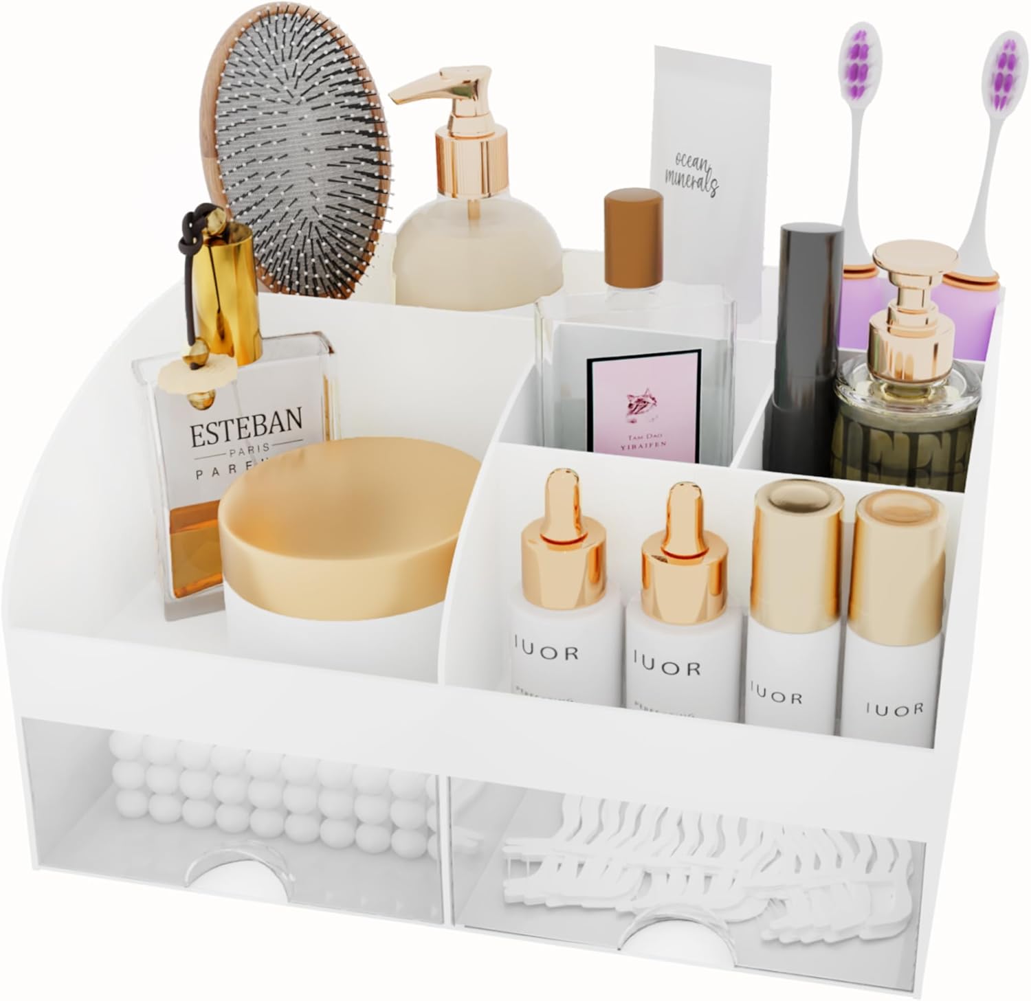 Detalle 2 de Makeup Organizer with Drawers 8.3x5.6x4.8 in