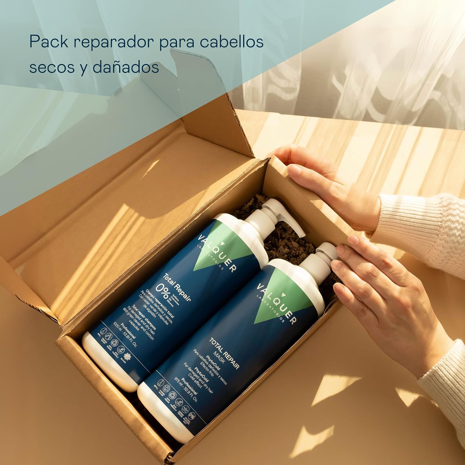 Thumbnail 2 de Valquer Pack Total Repair ✨ Champú y Mascarilla Veganos 1L+975ml