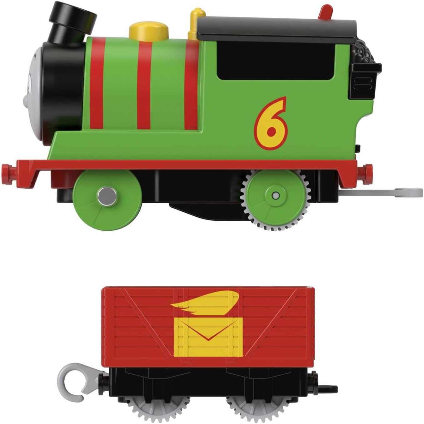 Thumbnail 3 de Thomas & Friends Motorised Toy Train Percy (Battery-Powered) with Tender, HDY60 for ages 3+