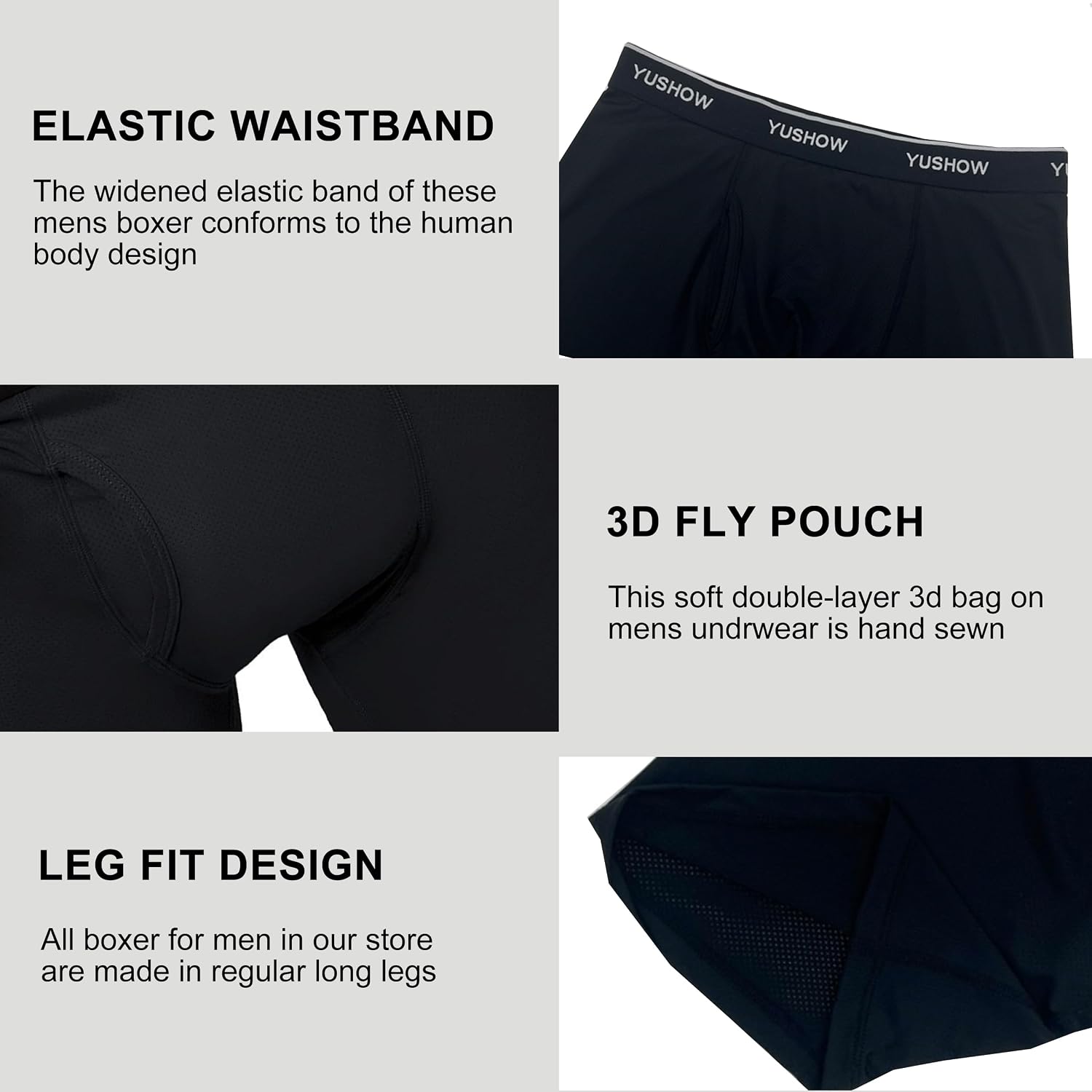 Thumbnail 4 de YUSHOW Boxershorts Herren 4er Pack Mesh 4er Pack