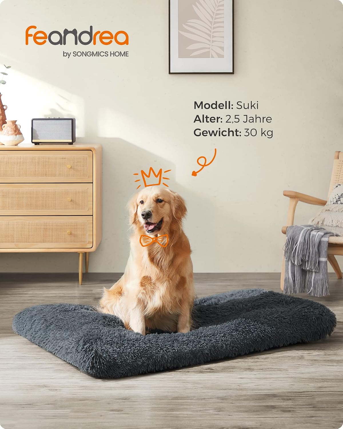 Detalle 2 de Feandrea PGW204G02 Hundematte 122 x 74 cm