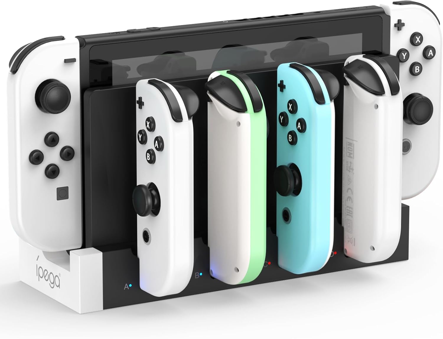 Detalle de FYOUNG Switch 1 & OLED Controller Charger Dock (4-in-1) for Joy-Con Accessories