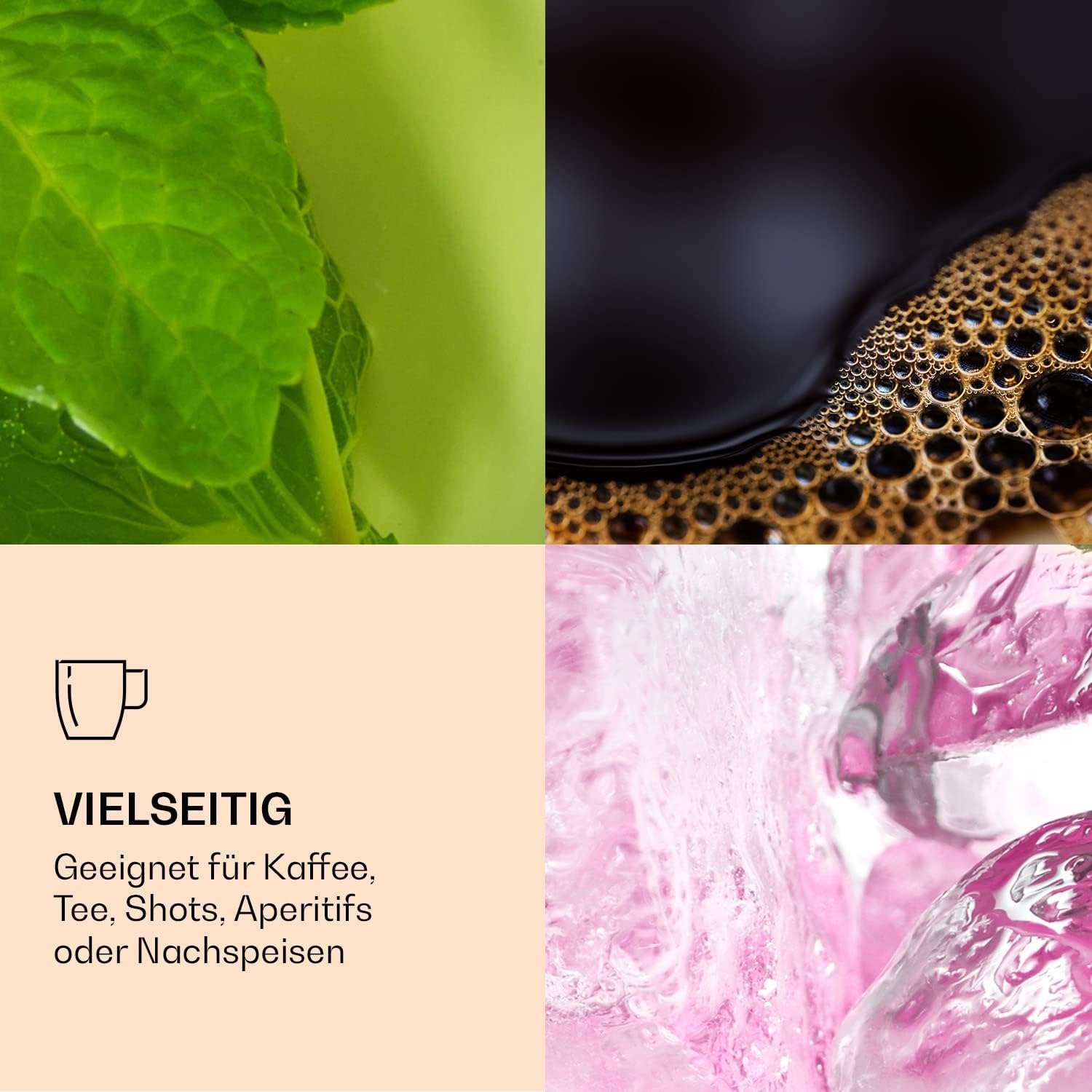 Detalle 1 de DUOS zestaw szklanek do espresso 2 × 80 ml, podwójne ścianki i łyżeczki