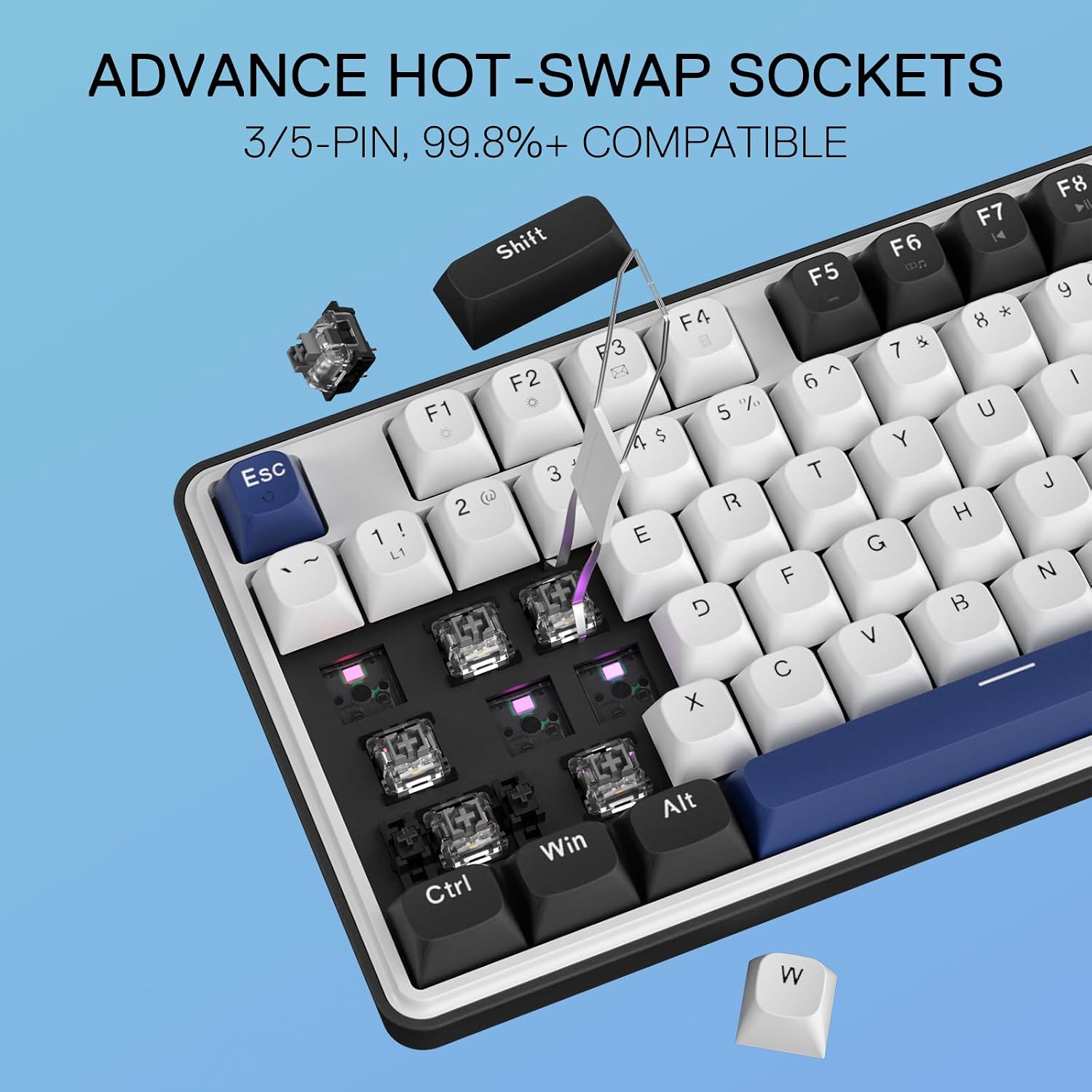 Thumbnail 3 de Redragon K689 Wired Gasket RGB Gaming Keyboard (104 keys + extra 4 hotkeys)