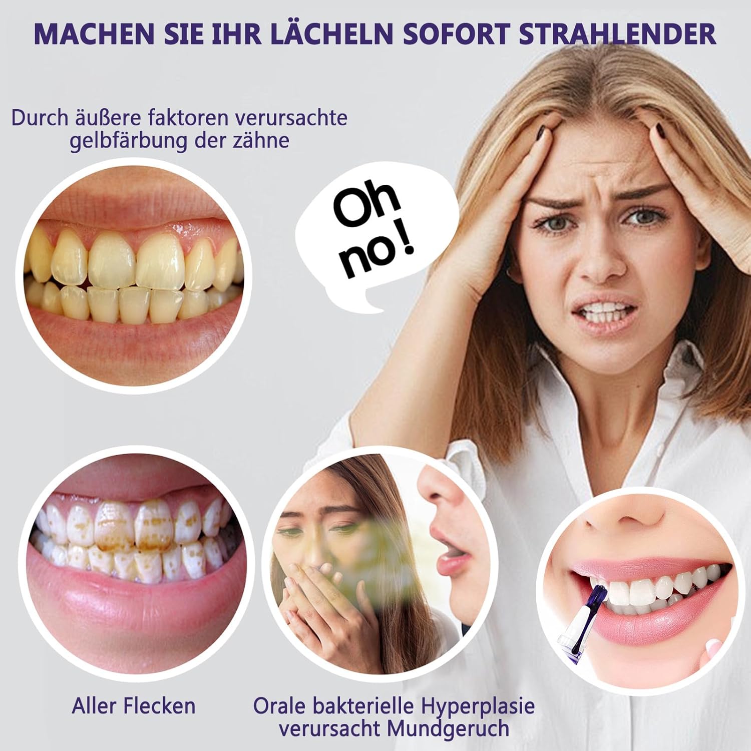 Thumbnail 3 de Zahnaufhellung Stift Purple Teeth Whitening Pen