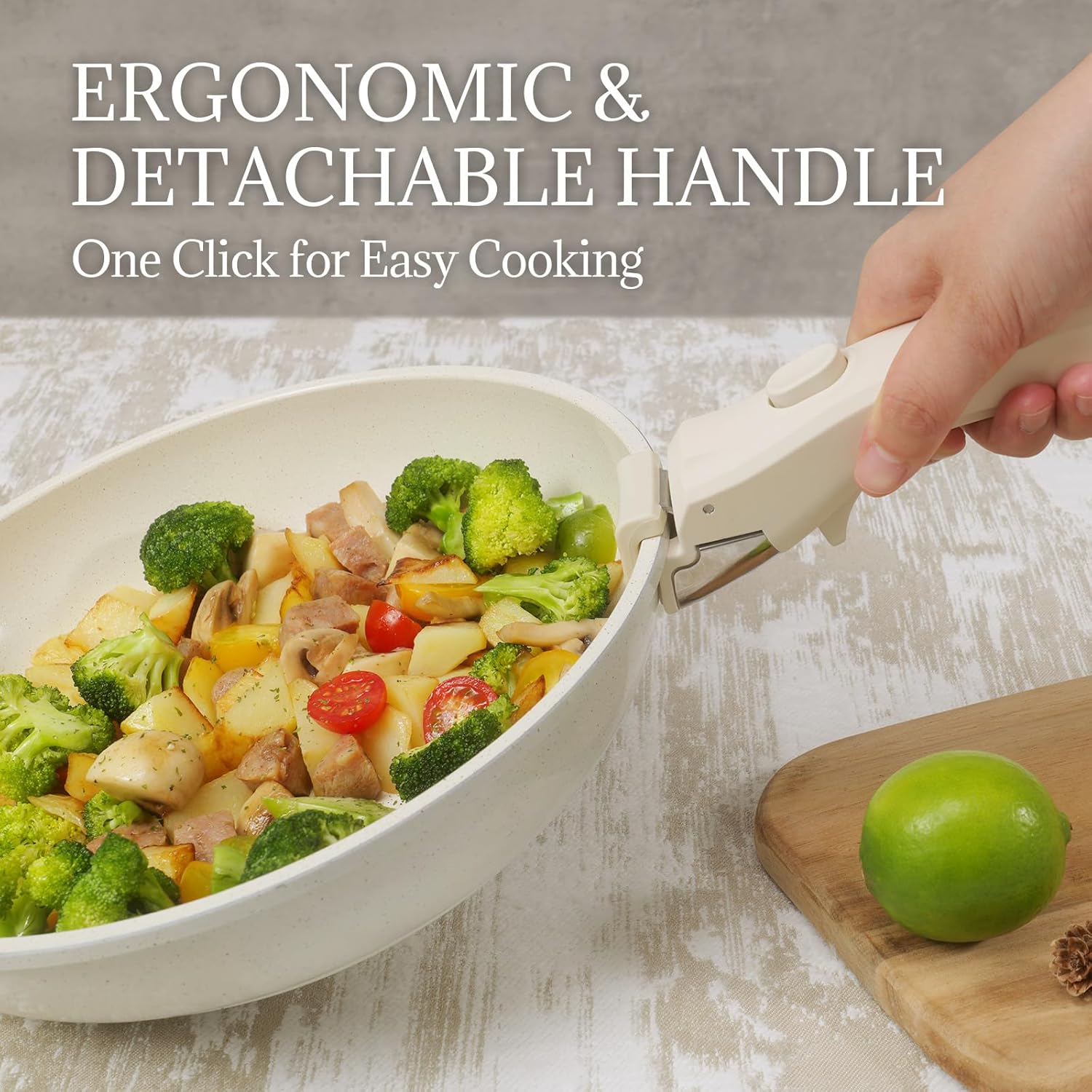 Thumbnail 3 de Coicur Ceramic 8Pc Cookware Set 70% Space Saver