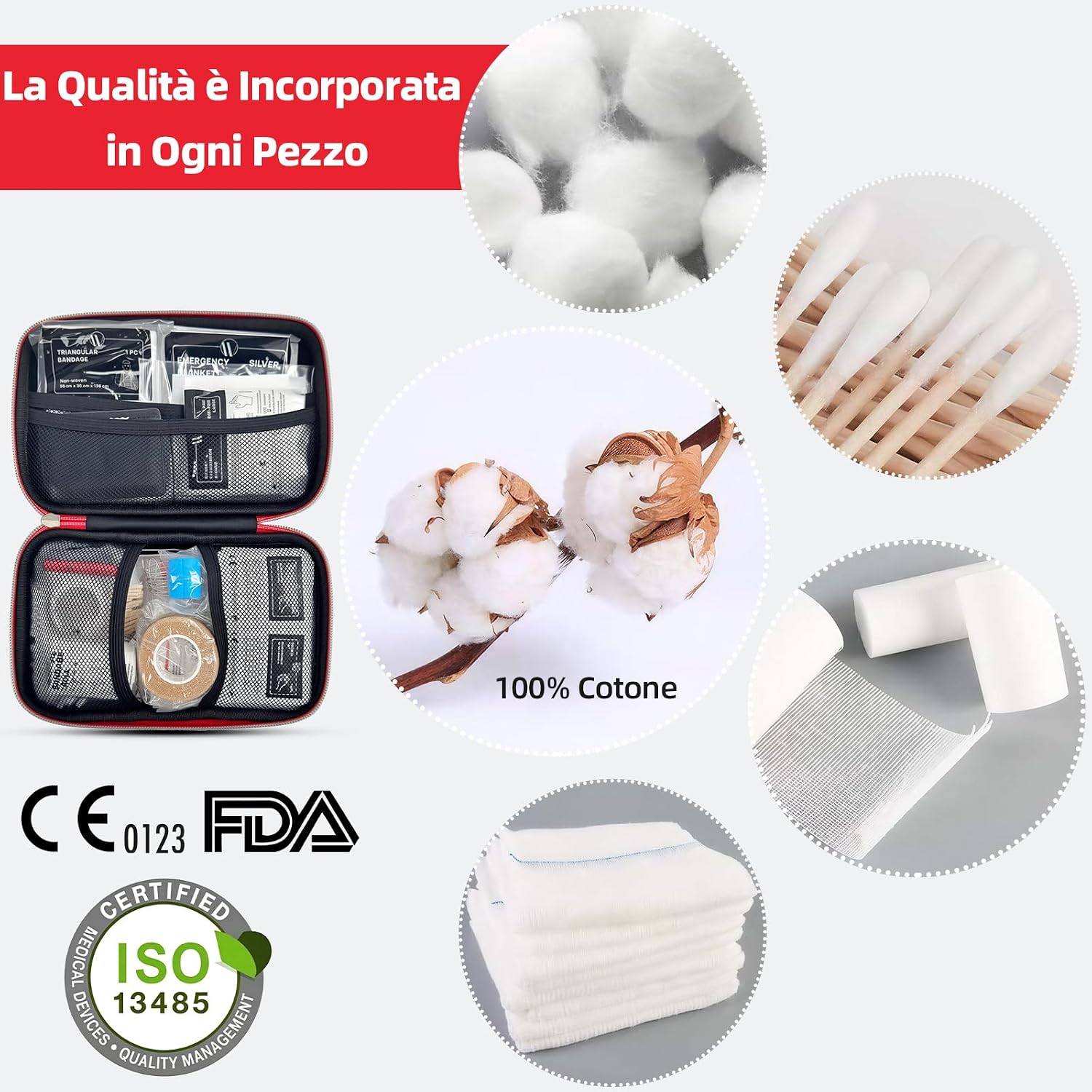 Thumbnail 6 de HONYAO kit pronto soccorso 200 pezzi