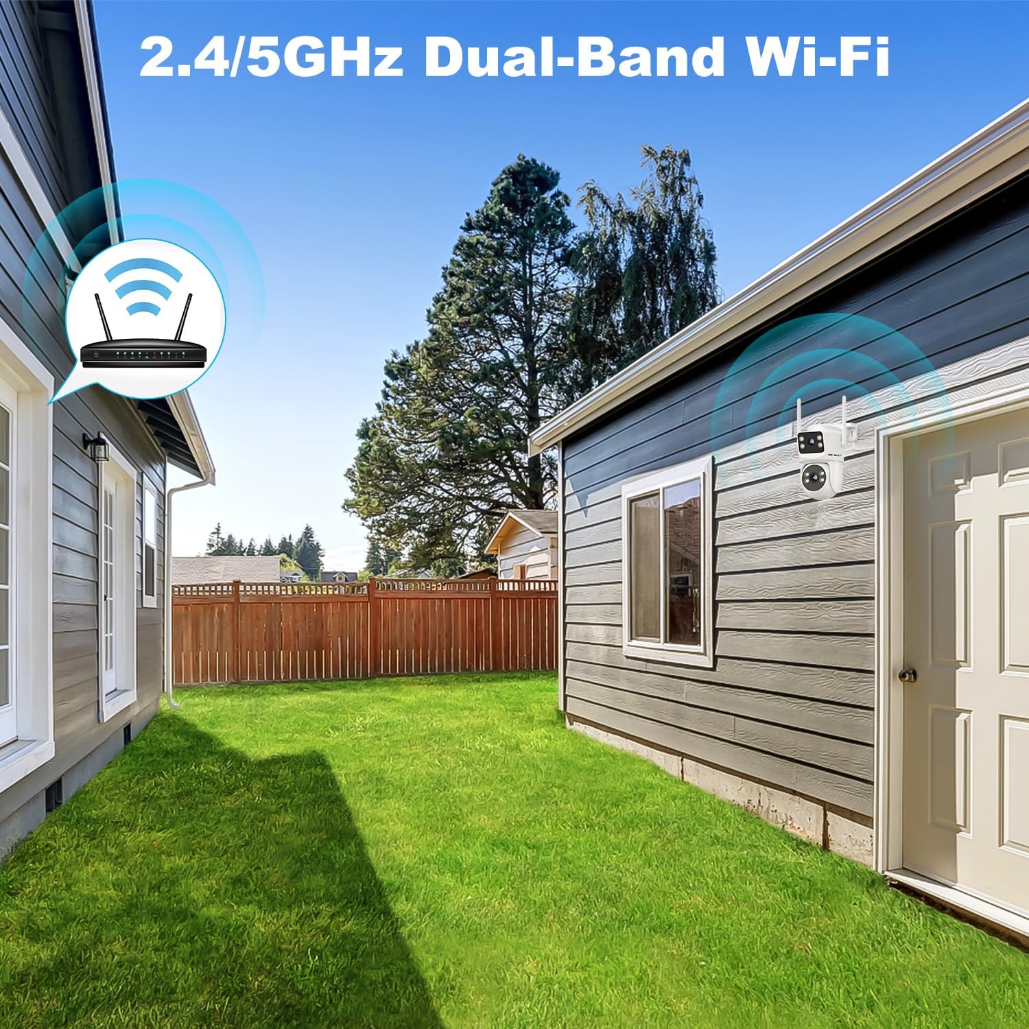 Thumbnail 5 de GENBOLT Dual Lens WiFi Security Camera 2.4/5GHz