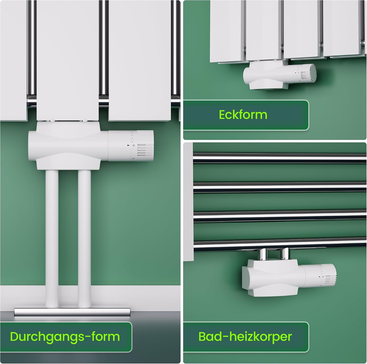 Detalle 1 de PESENXAN Multiblock Heizkörperventil 7-28 °C
