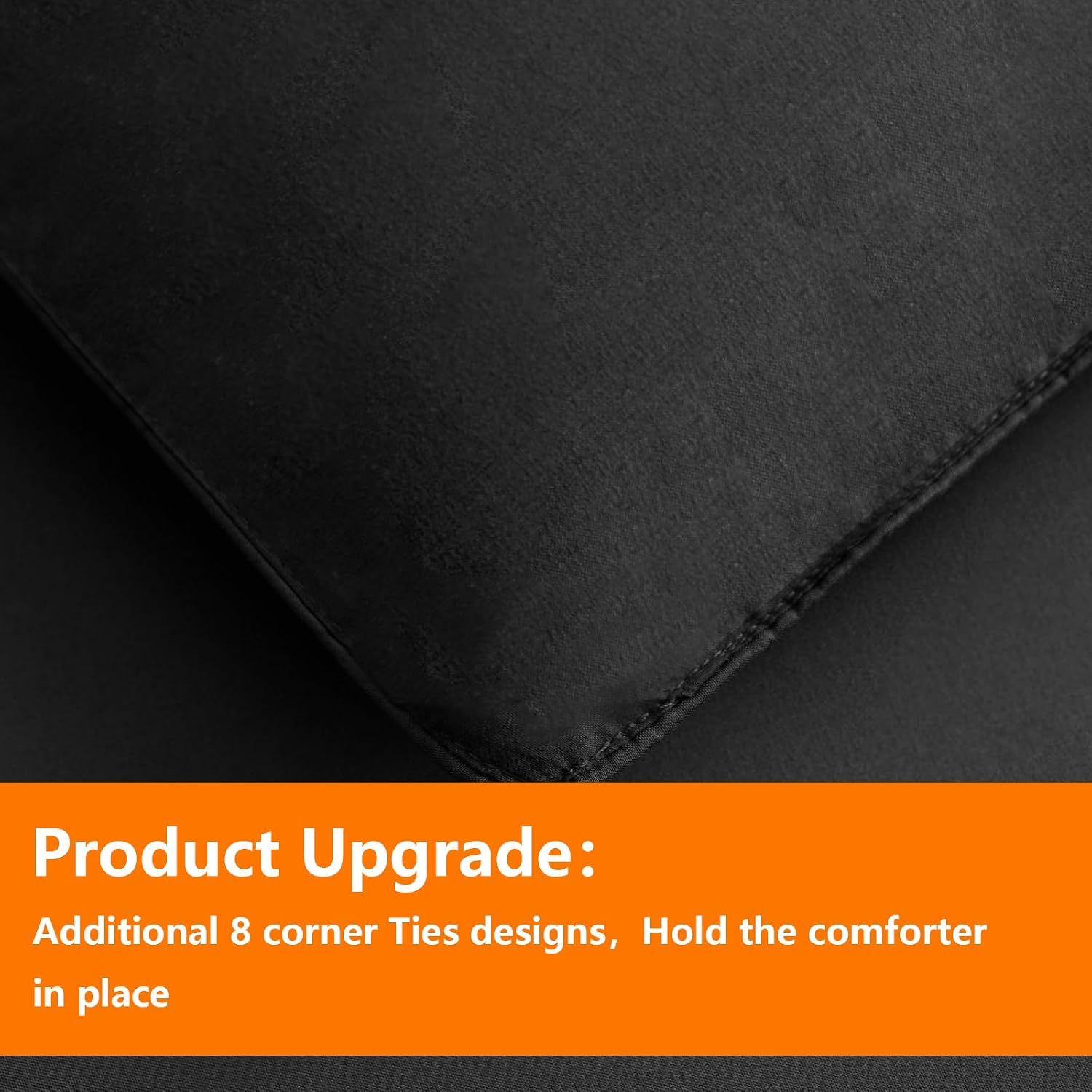 Thumbnail 4 de TAIMIT Full Size Comforter Set (7-Piece) — Bed in a Bag with Reversible Quilted Comforter, Dark Grey