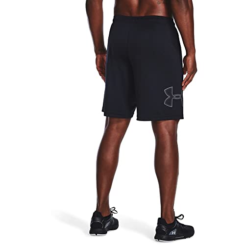 Thumbnail 1 de Under Armour Men's Tech Graphic Running Shorts – Breathable, Ultra-Light, Black/Graphite (XL UK)