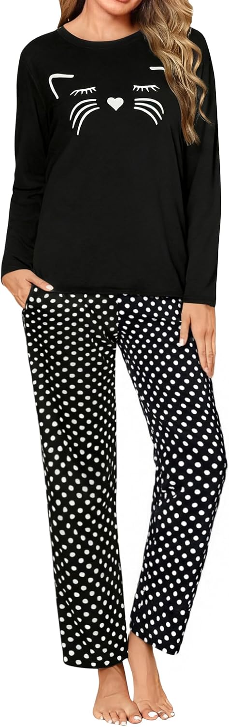 Uniexcosm Pijamas para Mujer Algodón 2 piezas