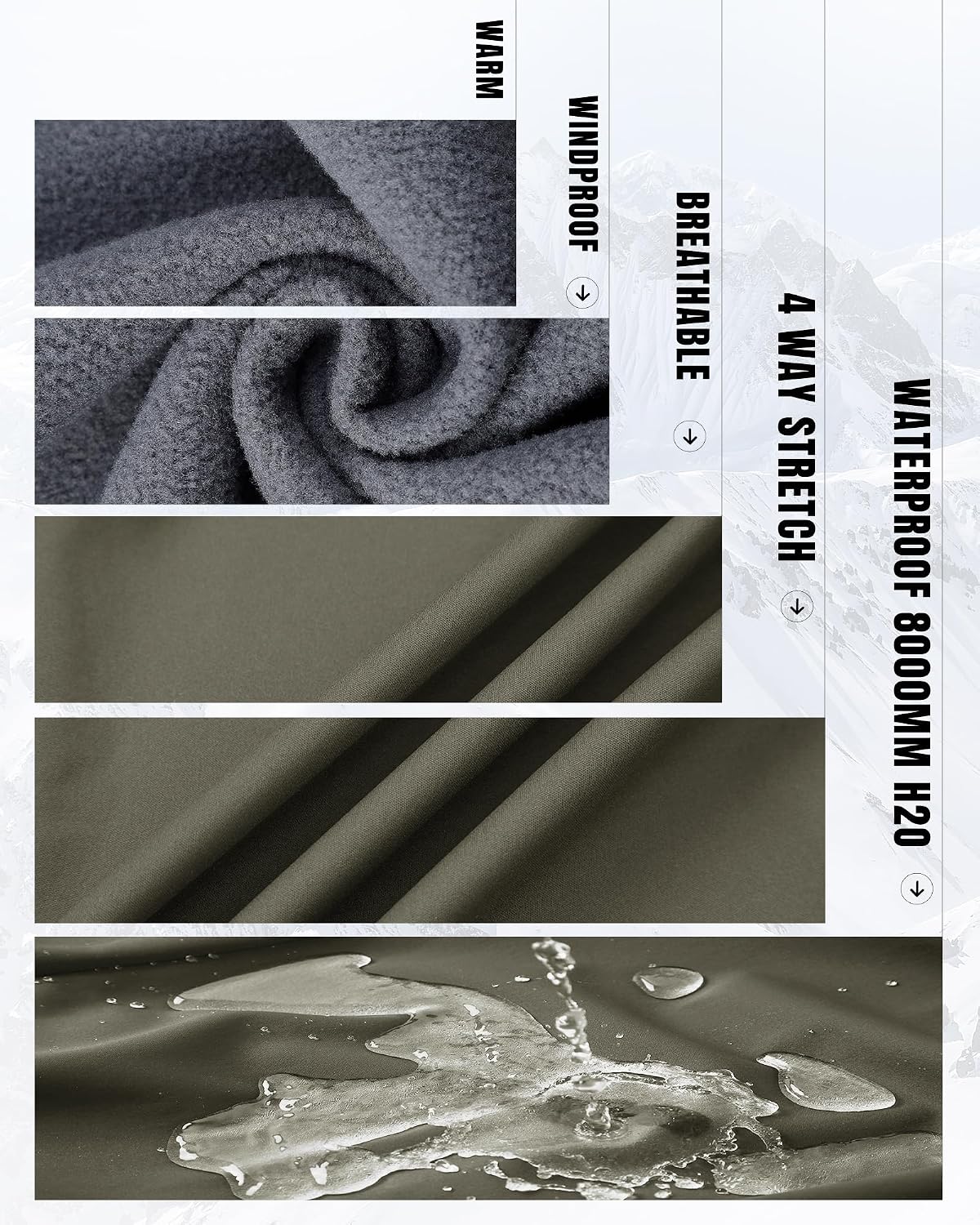 Detalle de 33,000ft Softshelljacke Damen mit 8.000 mm