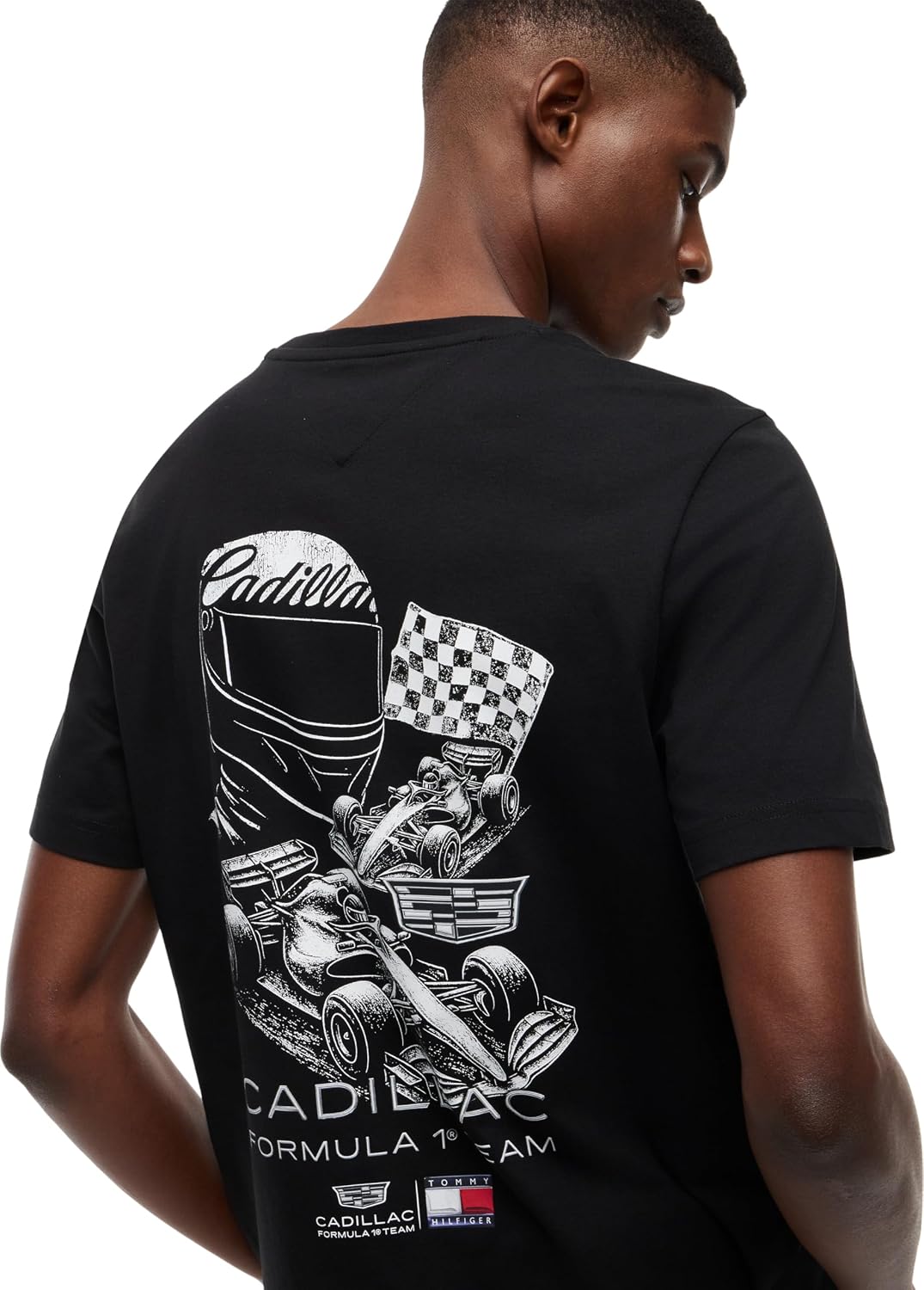Detalle 2 de Tommy Hilfiger TH x Cadillac F1 Racing Graphic Cotton T-Shirt (Unisex)