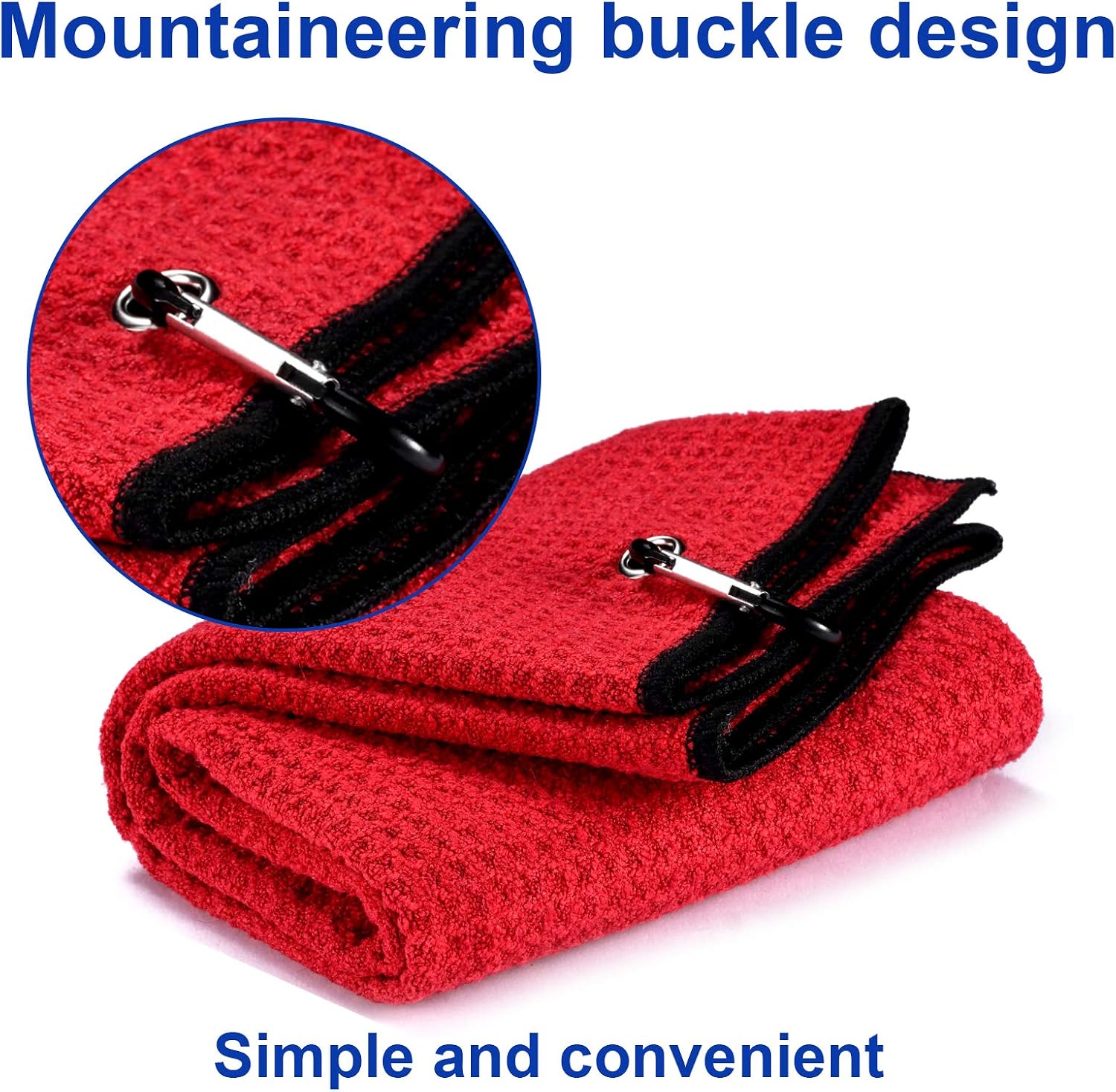 Detalle de Yizerel 2 Pack 16" x 24" Tri-fold Golf Towel Set