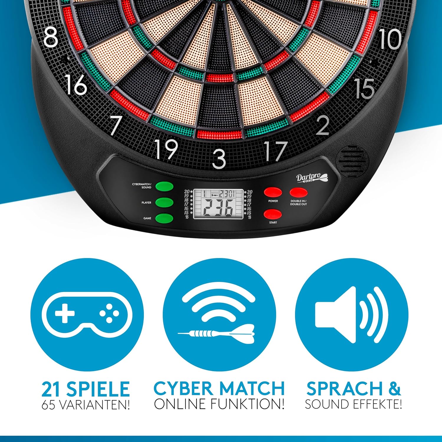 Thumbnail 2 de DartPro L'originale bersaglio elettronico 65 varianti