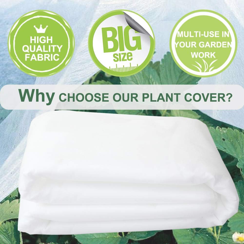 Detalle 2 de Valibe 10 ft x 30 ft Floating Row Cover, 0.9 oz/yd² Garden Fabric
