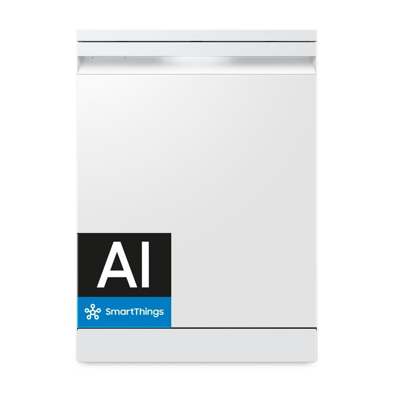 Detalle de Lavavajillas Samsung DW80H73YBFZU1 14 cubiertos con WaterJet Clean y AutoRelease