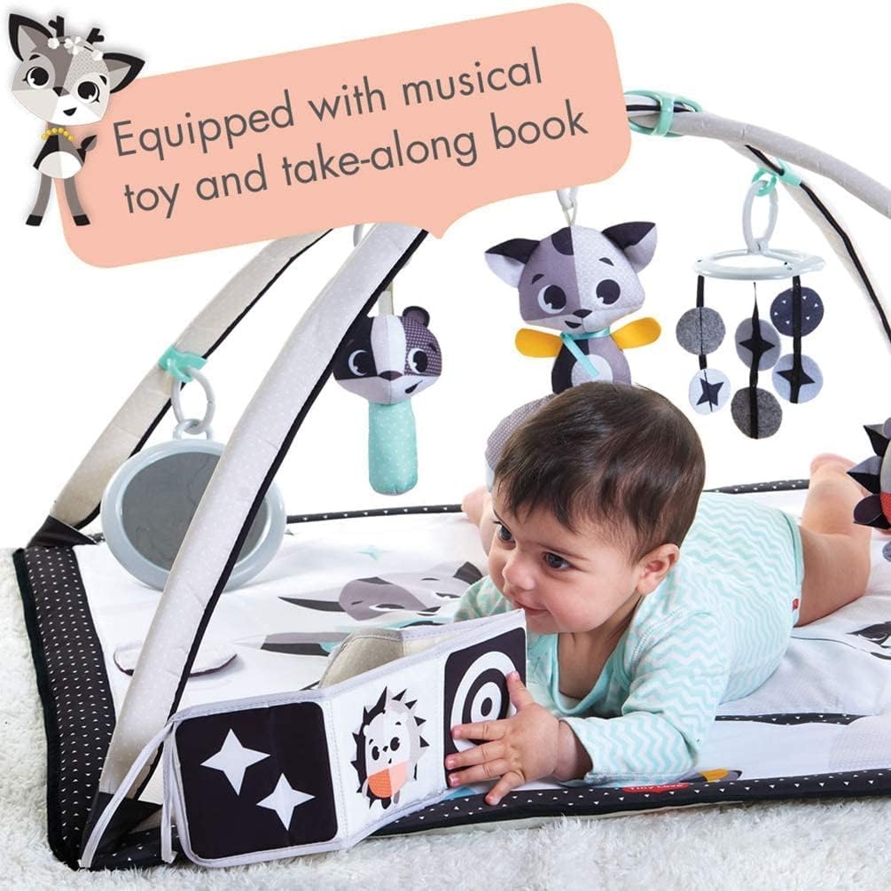 Thumbnail 3 de Tiny Love Black & White Gymini: 2-in-1 Musical Baby Play Mat