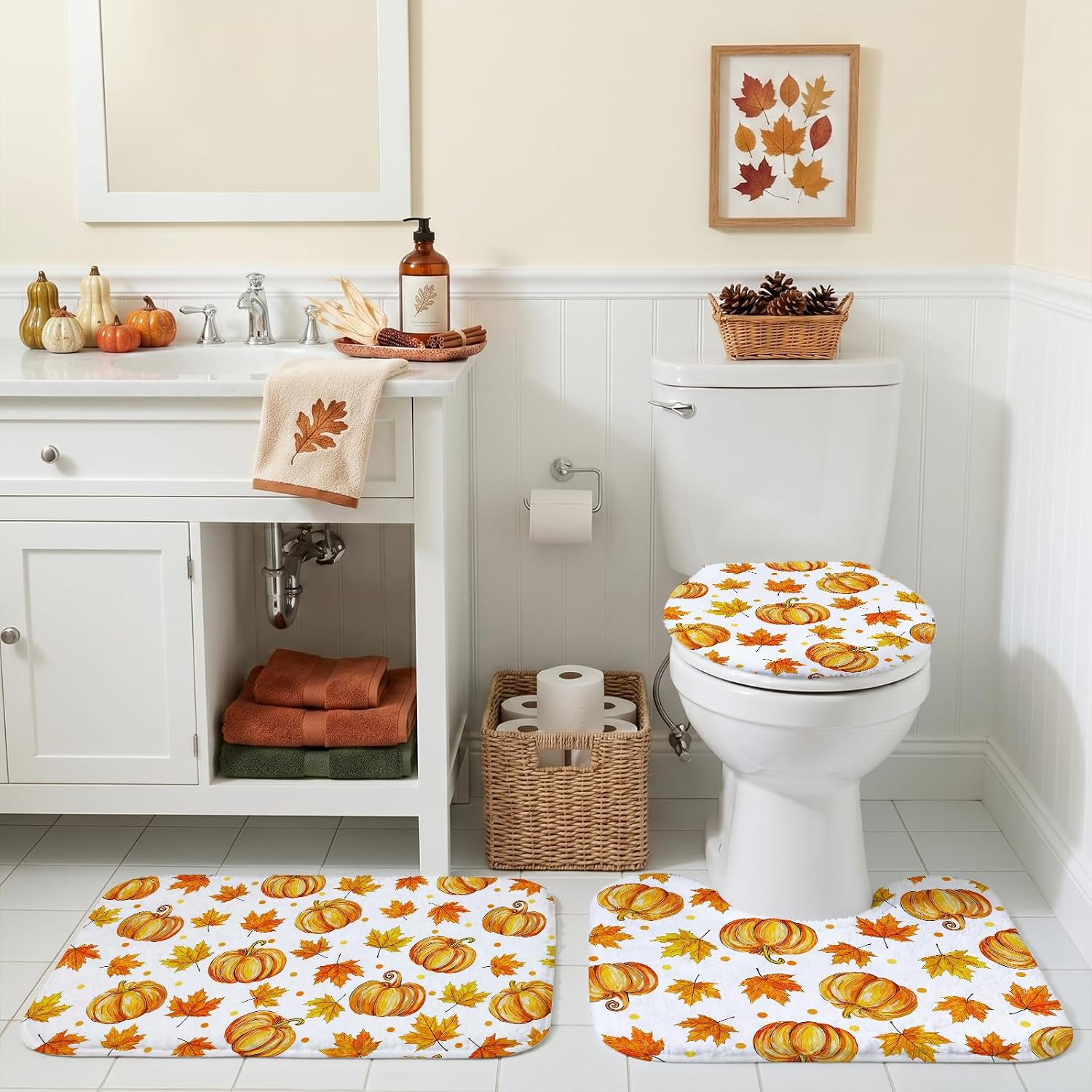 Detalle 2 de Fall Shower Curtain Set, Polyester