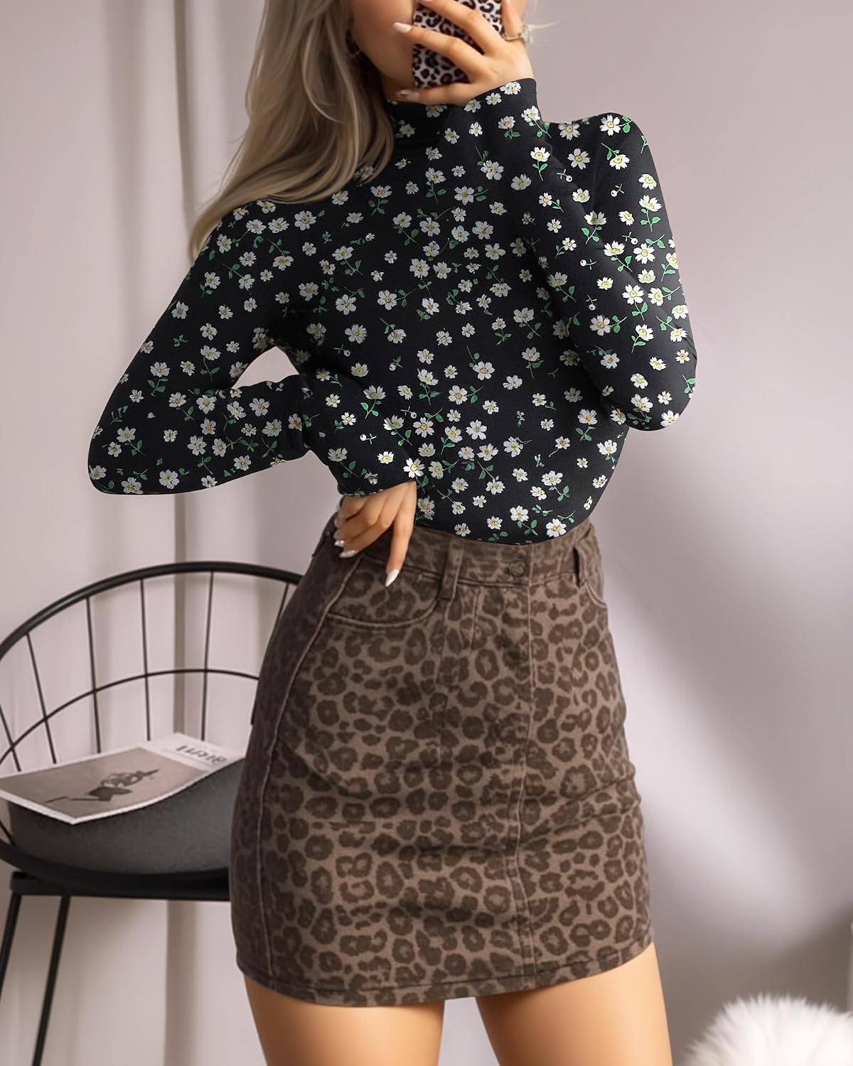 Detalle 2 de MANGOPOP Mock Turtle Neck Bodysuit