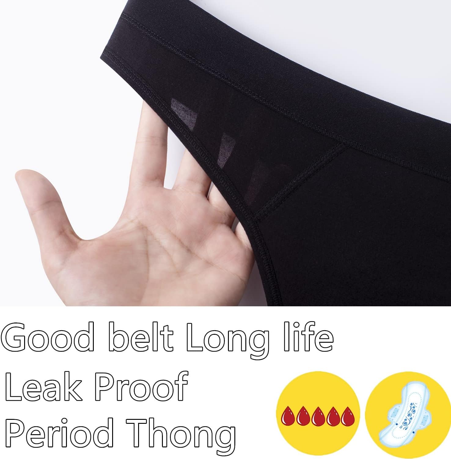 Thumbnail 6 de Period pants thong for heavy flow, 20 mL