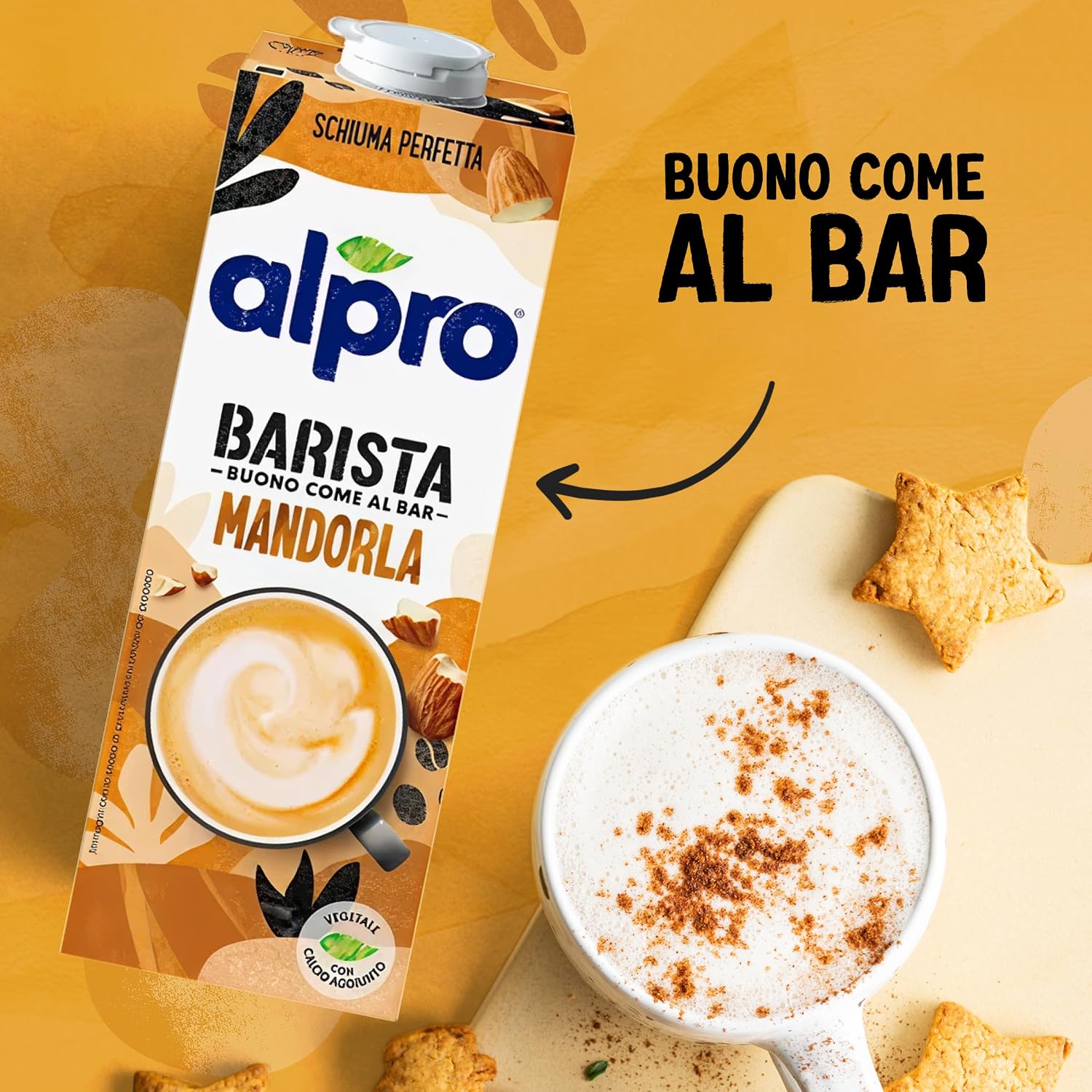 Thumbnail 2 de ALPRO BARISTA Bevanda di Mandorla - 8x1L: crema e sapore per cappuccini a casa
