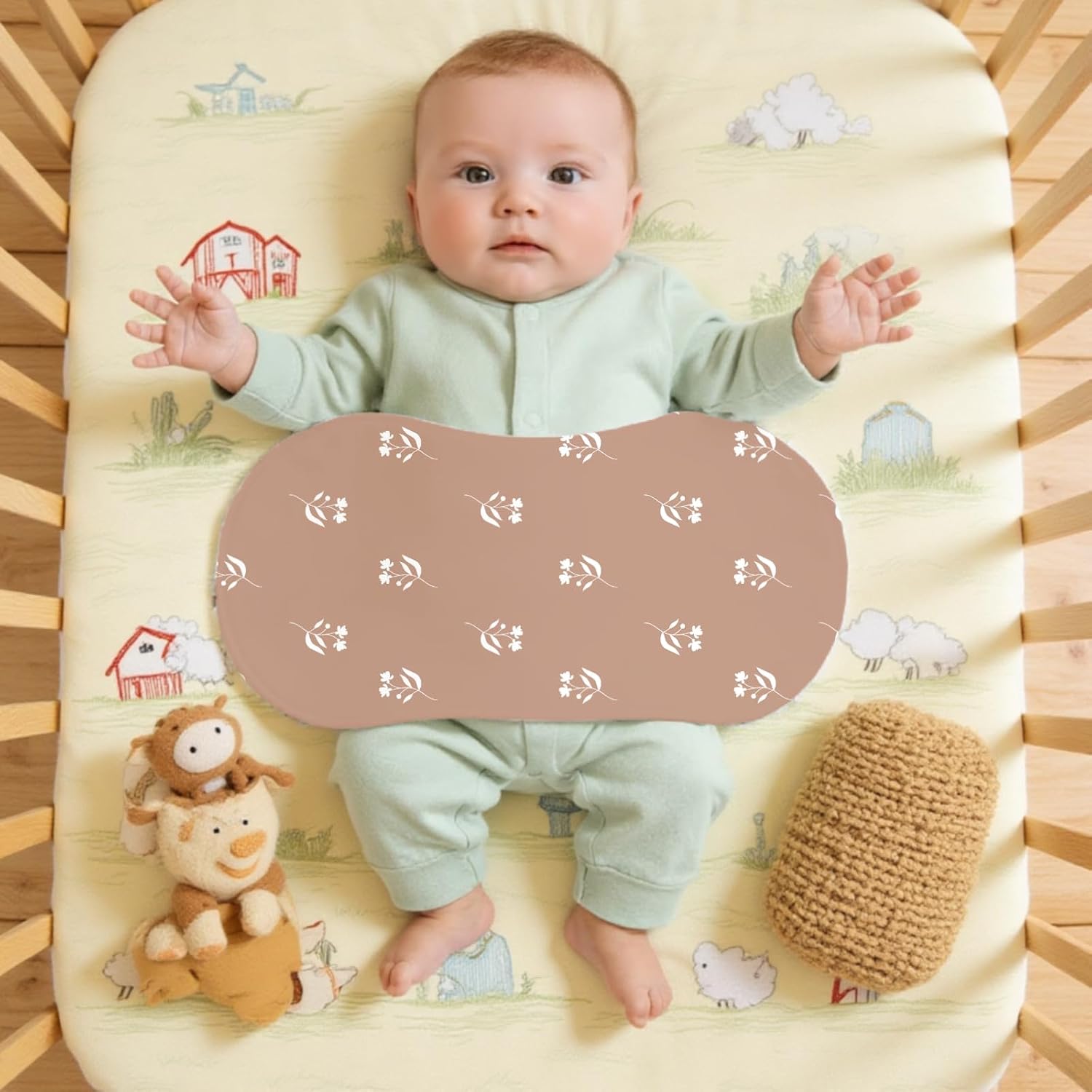 Thumbnail 6 de Wauprant LYP-ZC-D6C7B Woodland Baby Burp Cloths, 4-Pack, Cotton Muslin
