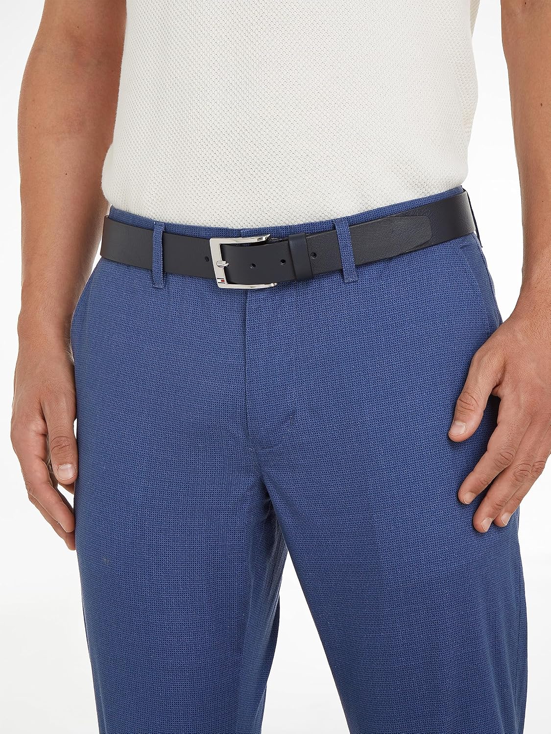 Detalle de Tommy Hilfiger Herren Gürtel New Aly Belt Ledergürtel