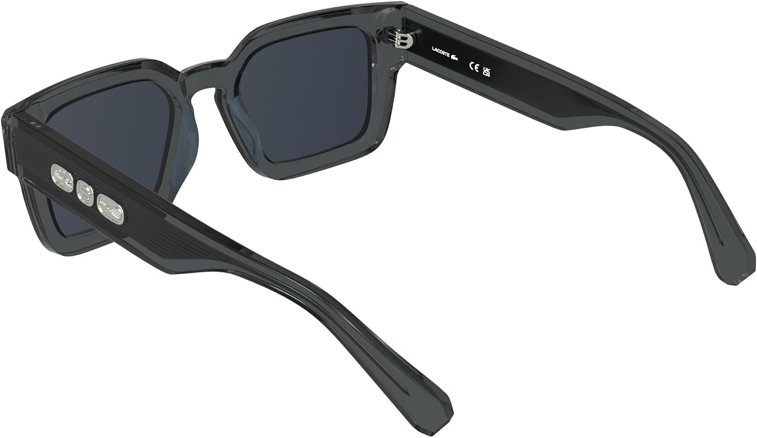 Detalle de Lacoste L6071s lunettes de soleil mixte Transparent grey, taille 52/21/145