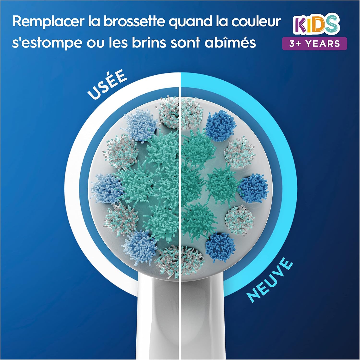 Detalle de Oral-B Brossettes Pro Kids 8 têtes 🪥