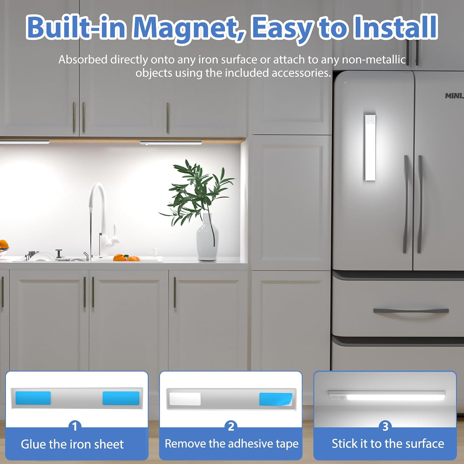 Detalle 2 de Ylatoial Luce armadio LED con sensore e dimmer