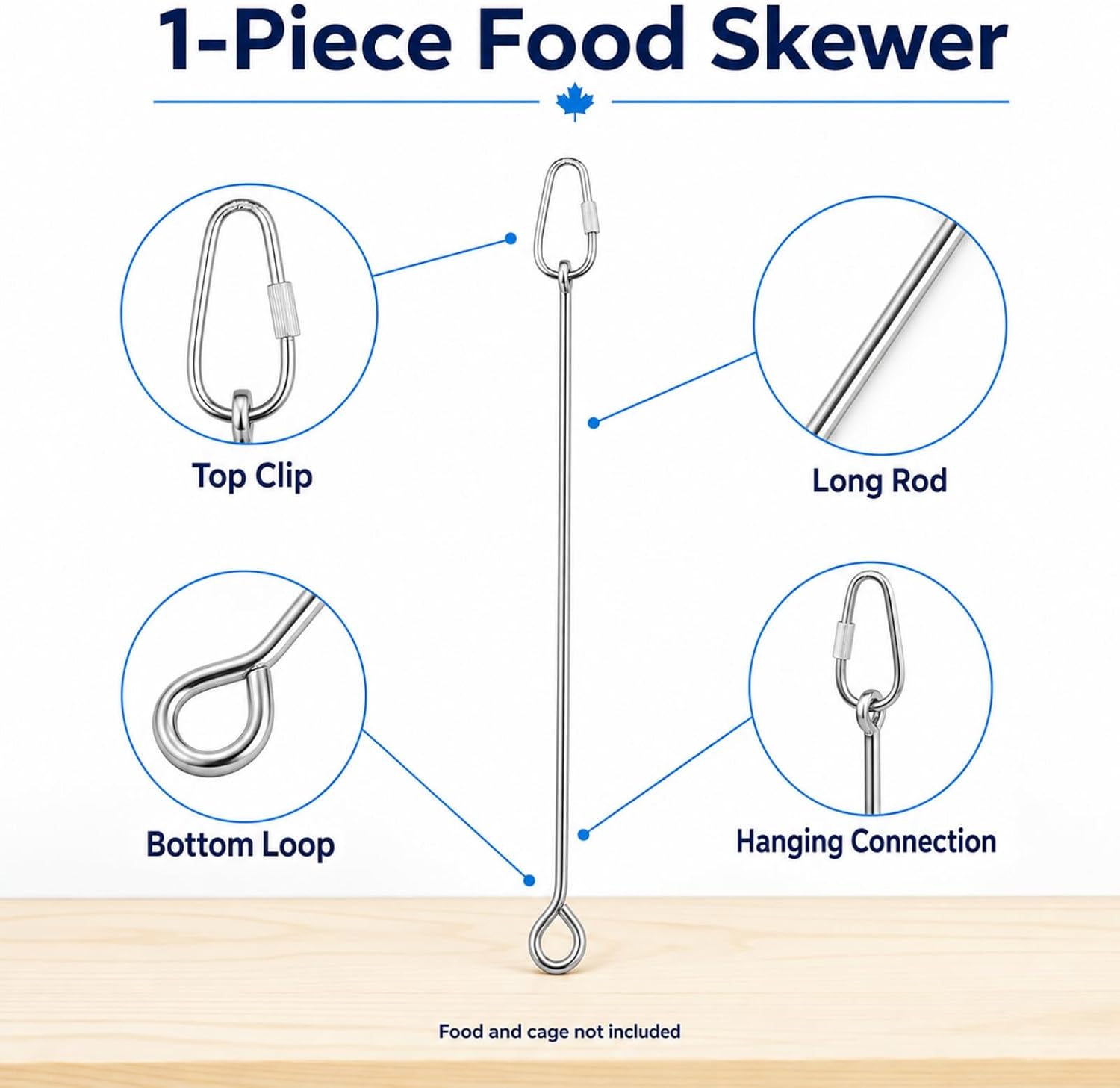 Thumbnail 6 de Bird Cage Food Holder Skewer