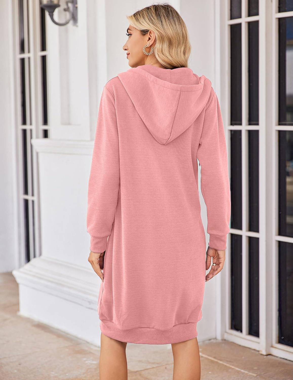 Thumbnail 5 de ELESOL Women Casual Zip-Up Fleece Hoodie S-XXXL