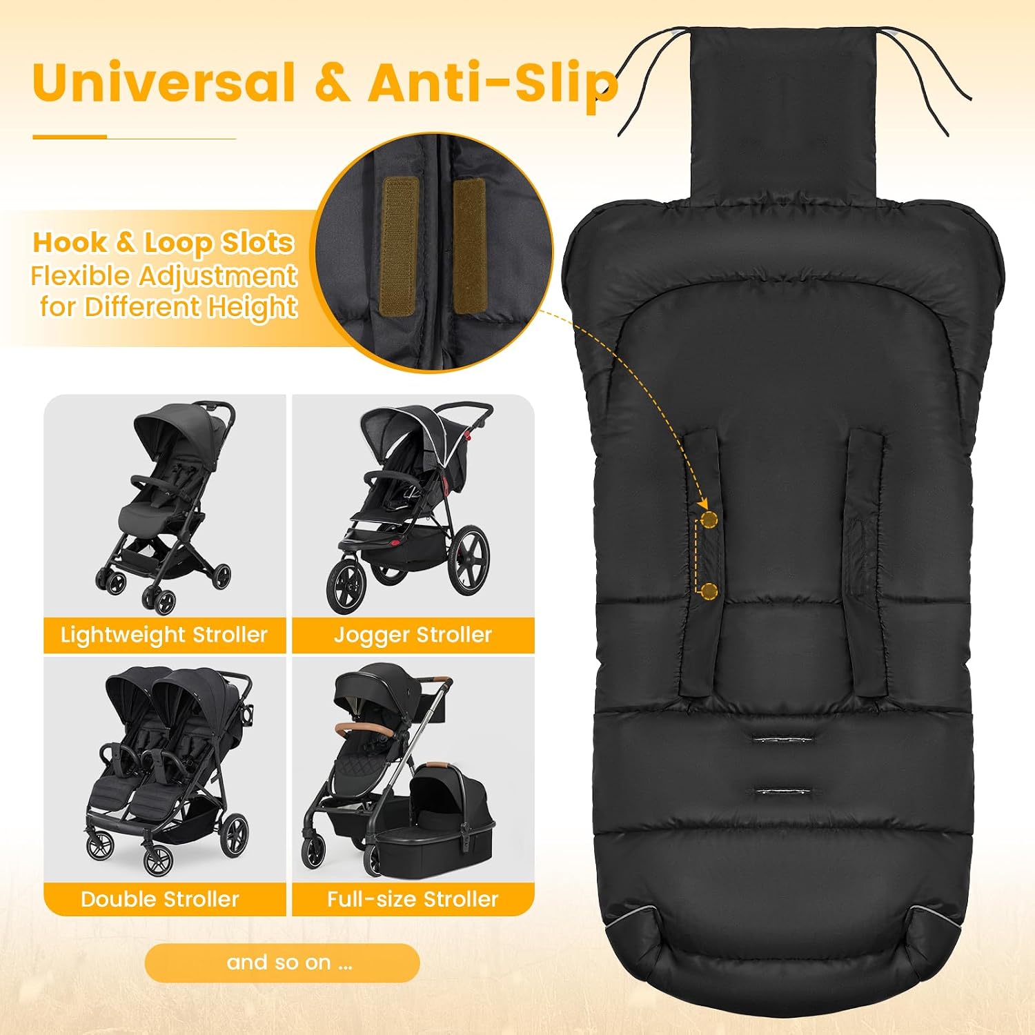 Thumbnail 4 de Orzbow Footmuff Universal for Pushchair, Large