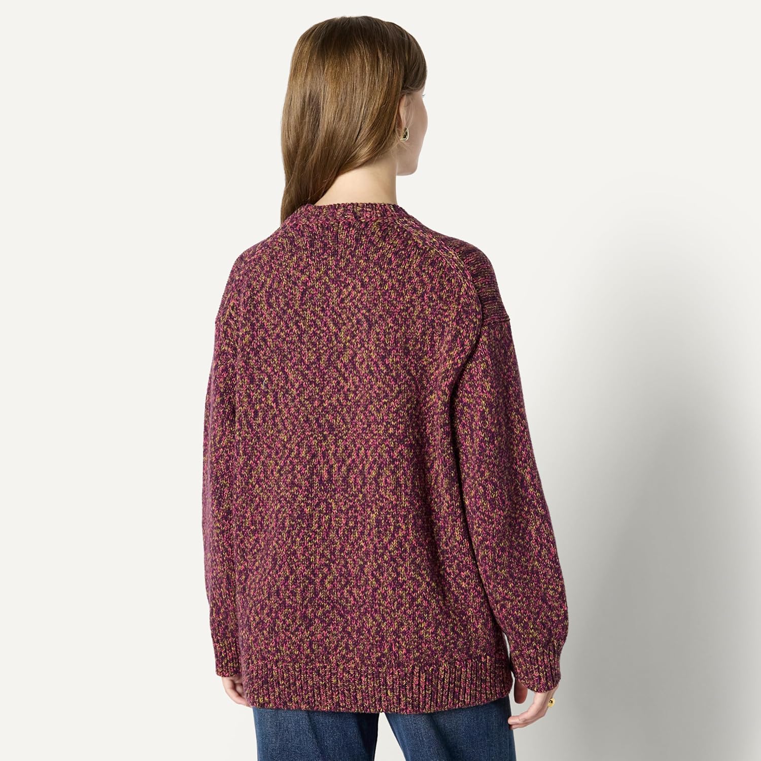 Thumbnail 1 de Amazon Essentials Women’s Oversized-Fit Multi-Colour Heavyweight Crewneck Jumper