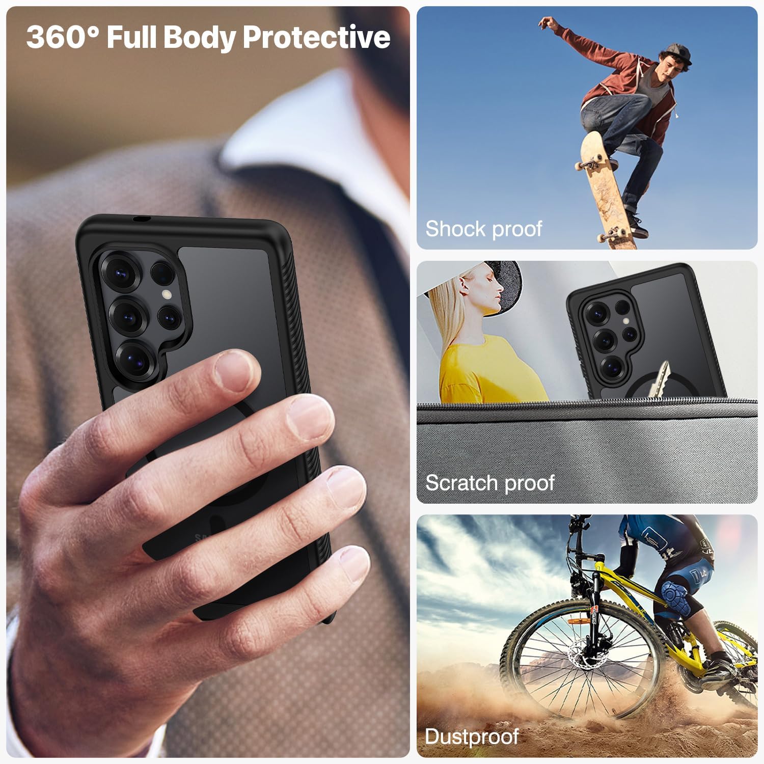 Thumbnail 5 de CENHUFO Samsung S25 Ultra 360° rugged case