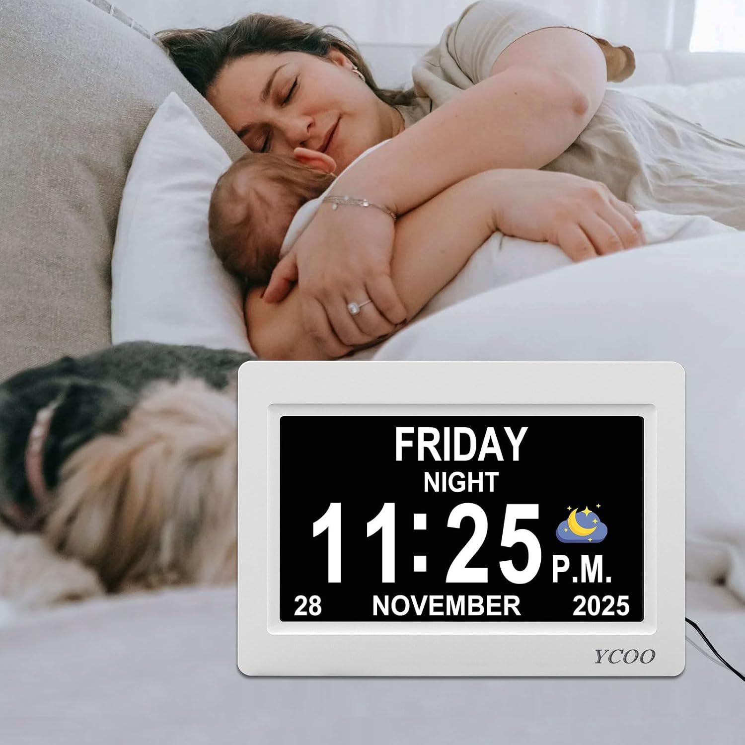 Thumbnail 6 de YCOO Dementia Clock 7 inch digital display