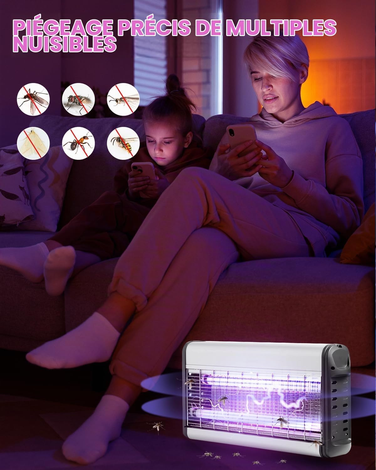 Detalle de BrightArk T5-6W-BL vervanglampen voor insectenlamp, 6 W, G5, set van 2