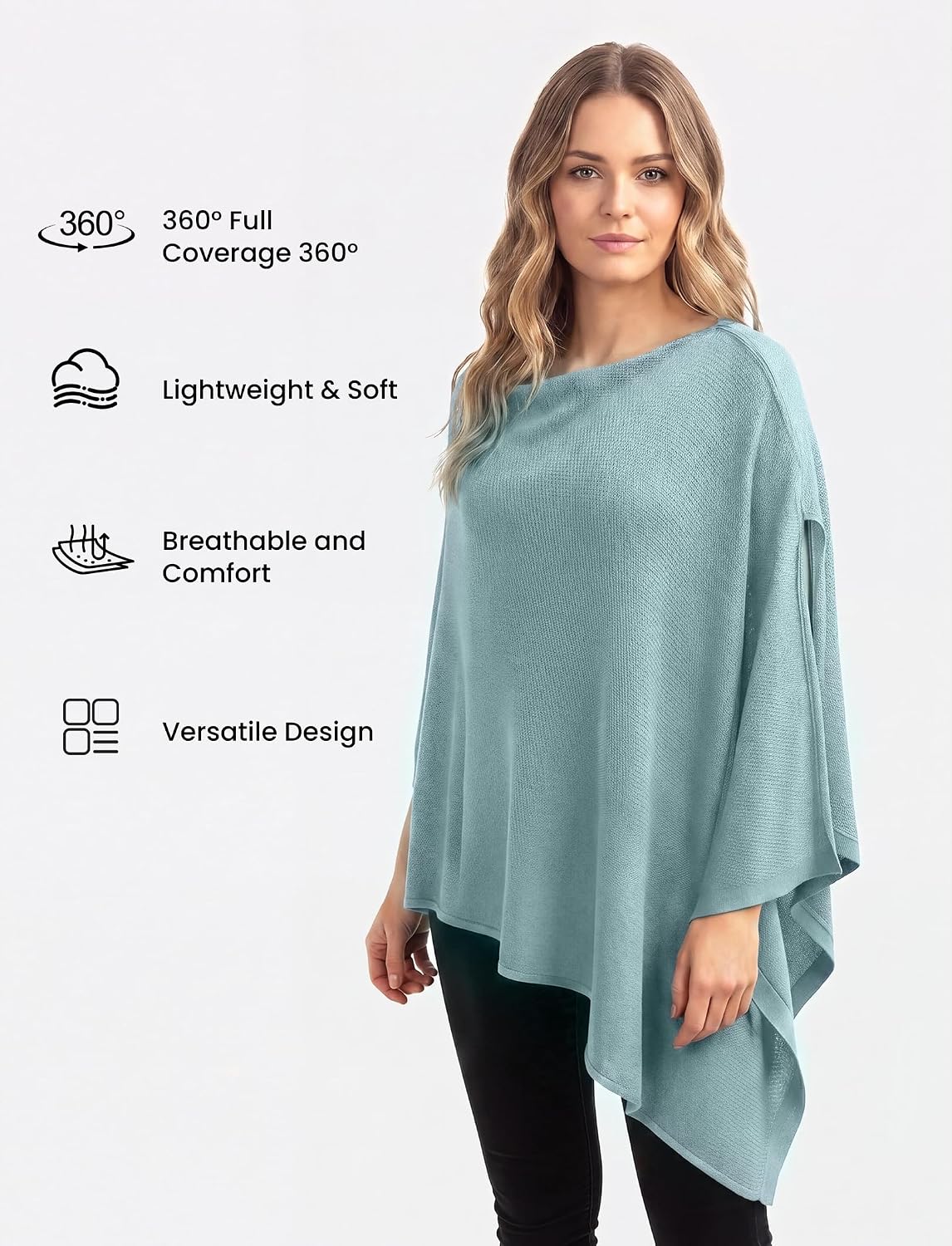 Detalle 1 de PATPAT Nursing Cover Knit Poncho
