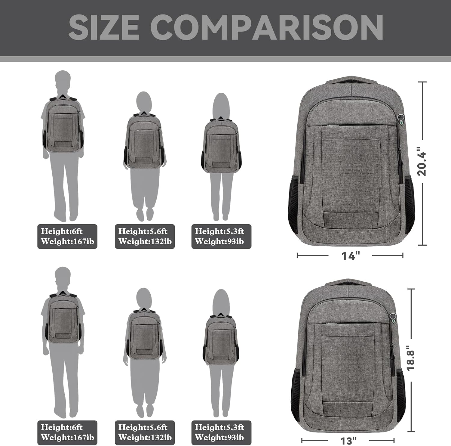 Thumbnail 6 de AREYTECO Travel Backpack, 18.4-Inch