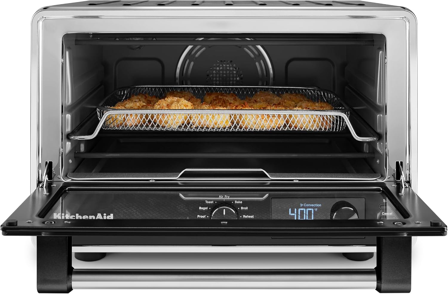 Detalle de KitchenAid KCO124BM Digital Countertop Oven with Air Fry, 9 Modes