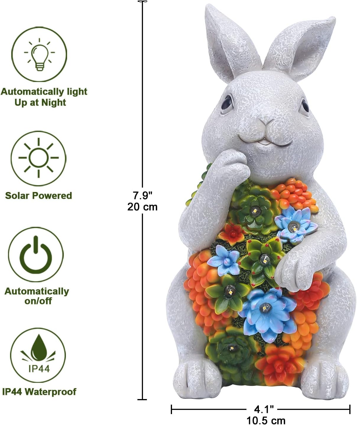 Detalle 2 de Yeomoo Solar Kaninchen 20 cm 🐇