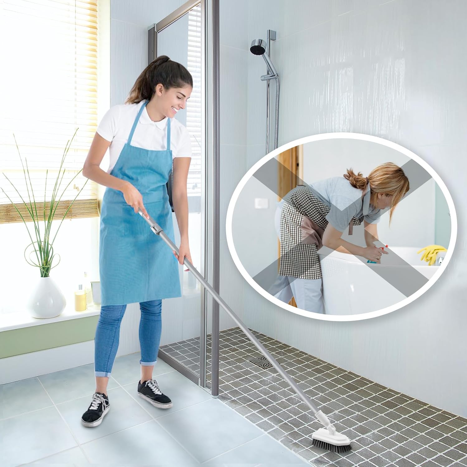Detalle 2 de Mitclear Shower Scrub Brush 3-in-1