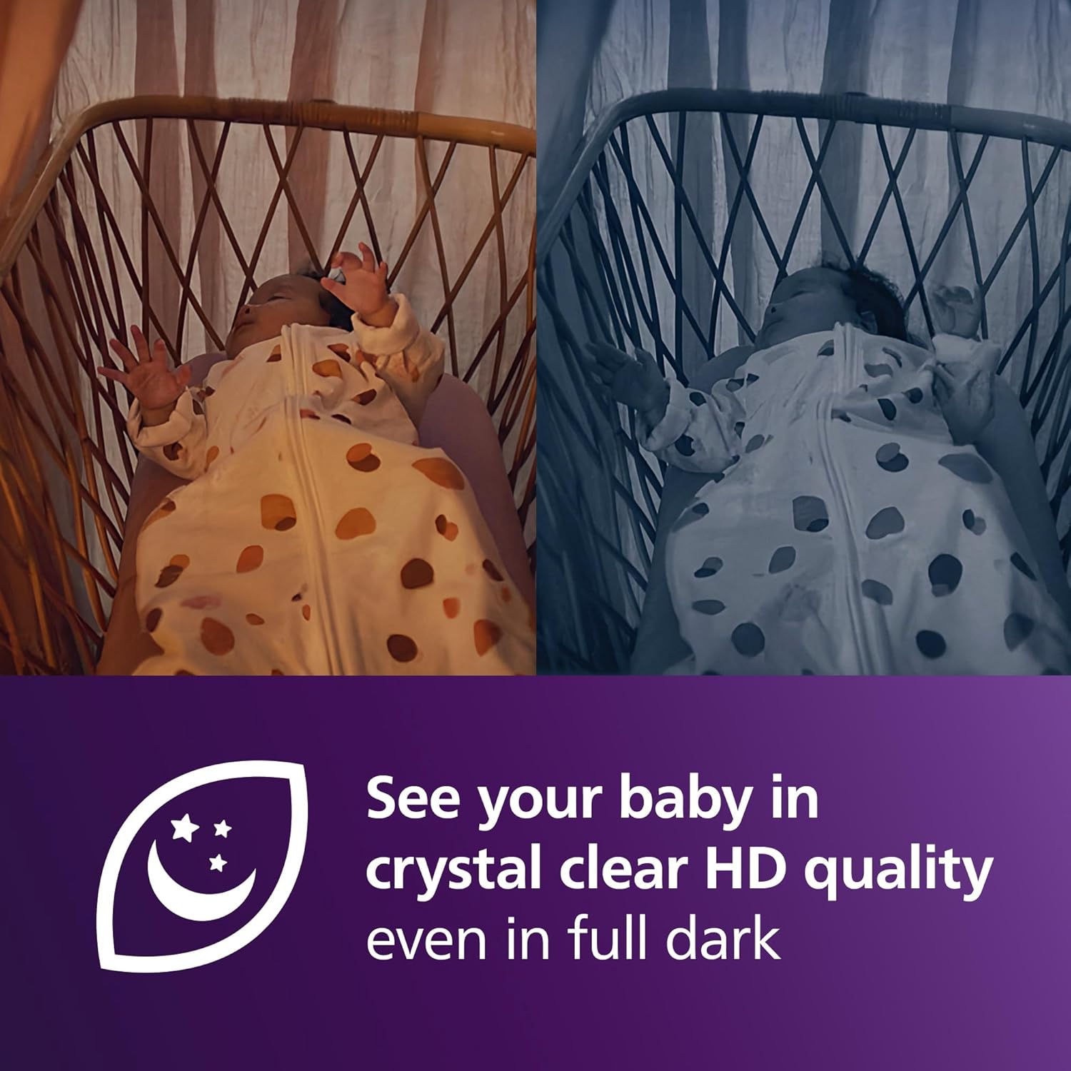 Thumbnail 3 de Philips Avent Connected Baby Monitor with WiFi (Model SCD951/26) with HD camera, WiFi/app and infrared night vision