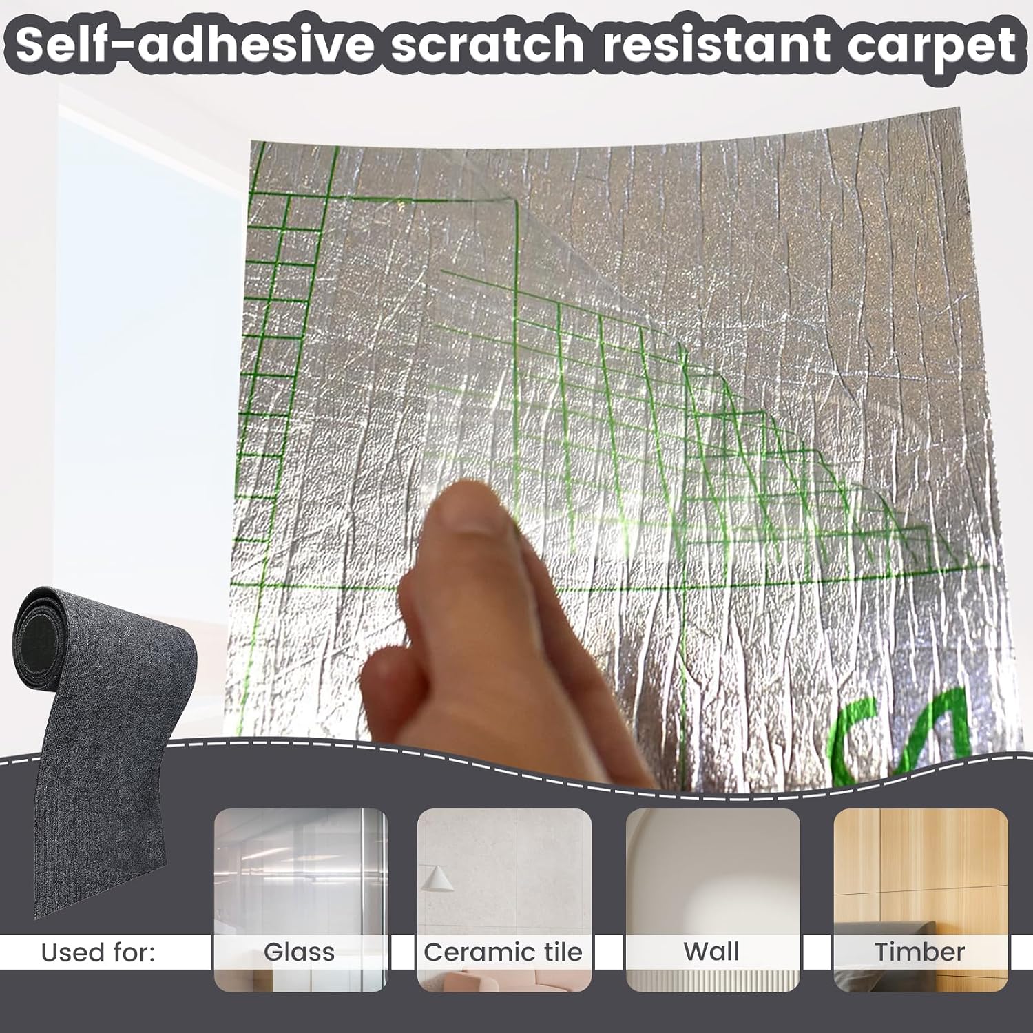 Thumbnail 6 de FaAmour 30x100CM Sofa Protector Dark Grey